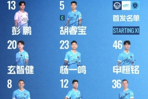 深圳新鵬城客戰河南俱樂部彩陶坊首發陣容出爐！配圖