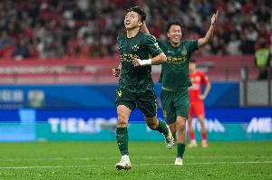 高迪連場中超進(jìn)球，上次連場進(jìn)球在23年5月，第二場也是對陣海港配圖