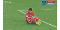 鄭達倫無對抗狀態下受傷無法堅持，楊意林替補登場配圖